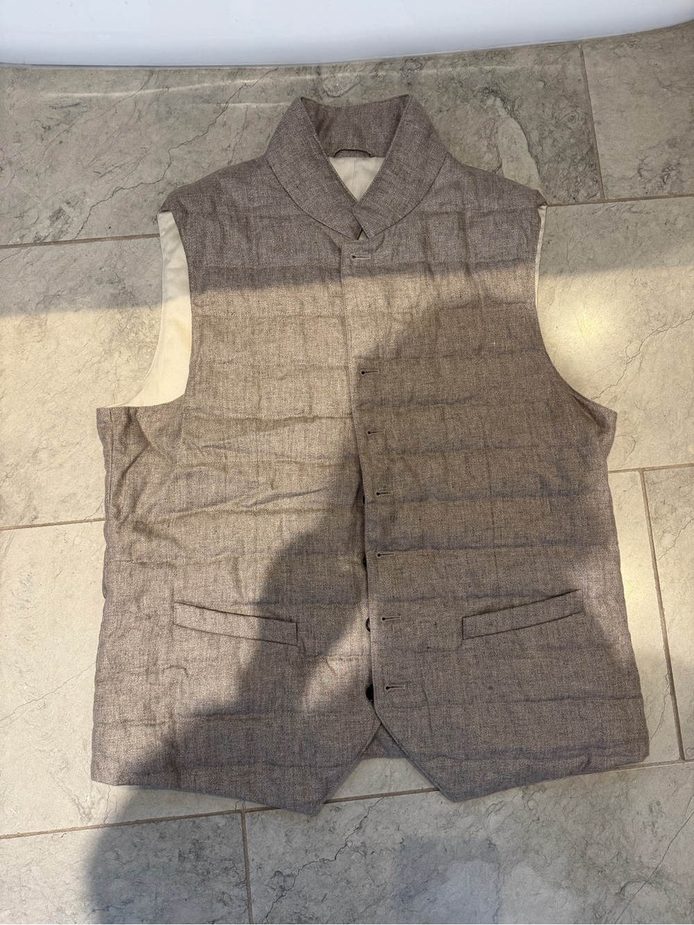 Linen Suitsupply men’s vest